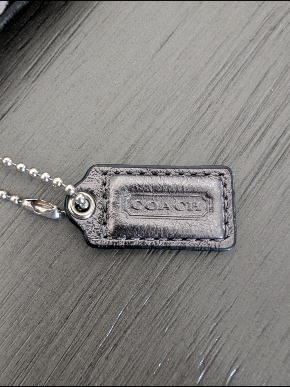 Coach Op Art Madison Signature Wristlet in Black and Gray - Picture 6 of 7